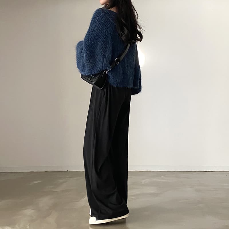 ニットカーディガン ニットカーディガン ふわもこ手触り 冬暖モヘアニット