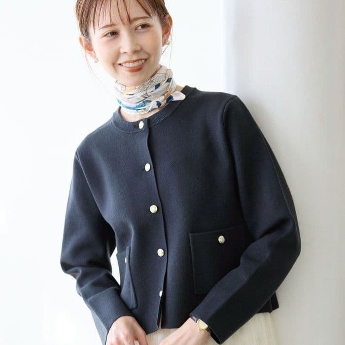 ニットカーディガン ニットカーディガン 優美な手触り モヘアショートカーディガン